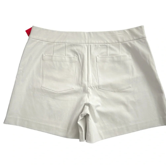 SPANX On The Go Polished 6” White Stretch High Rise Shorts Size XL NWT - Picture 12 of 16